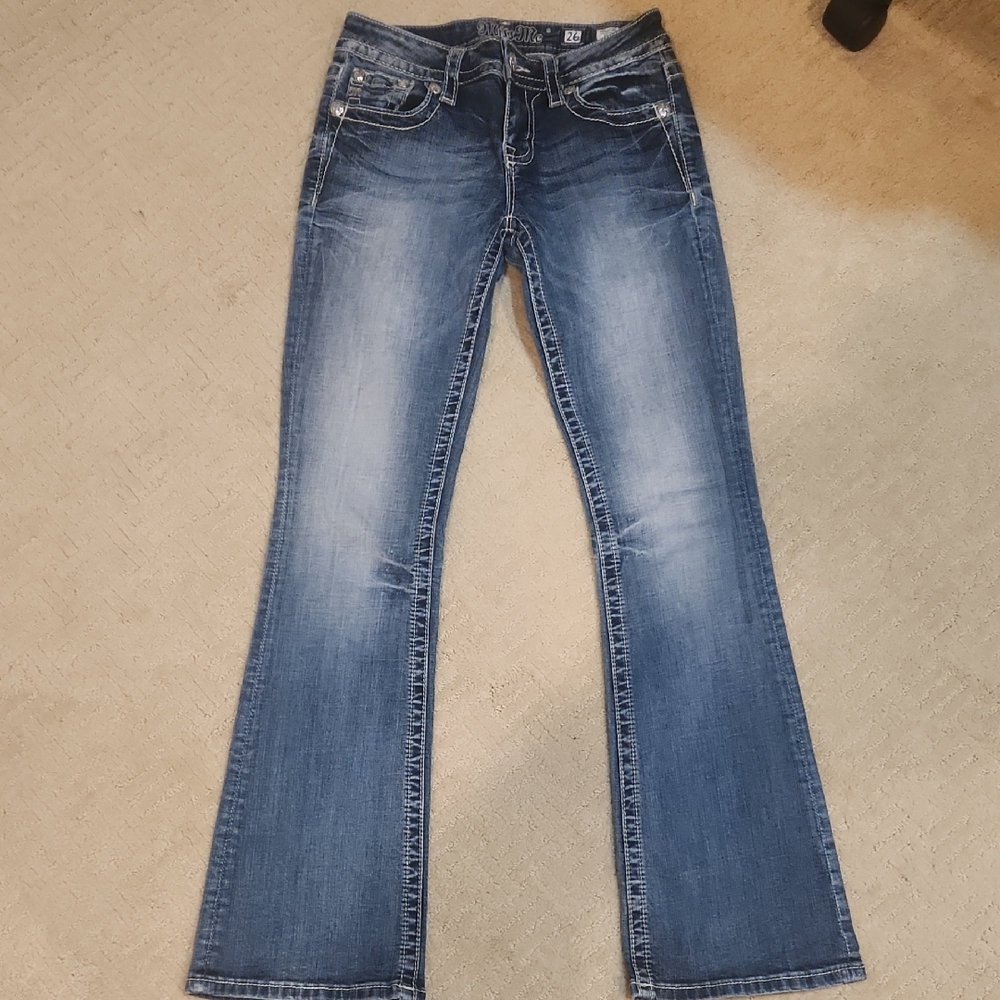 Miss Me Jeans in Classic Blue SIGNATURE BOOT Cut